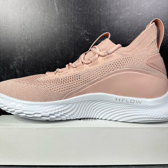 CURRY FLOW 8 CLASS Y MENS BASKETBALL SHOES SIZE 12 BLUSH KNIT PINK WHITE NEW - Picture 8 of 10